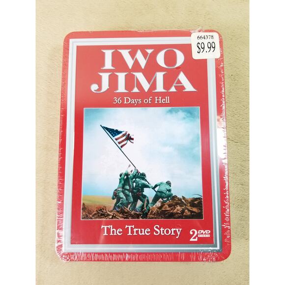 IWO JIMA DVD New Sealed The True Story 2 Dvds 2007 Dolby Digital Tin Case - Picture 1 of 8
